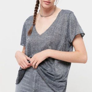 Project Social T UO | Textured Knit V Neck Tee